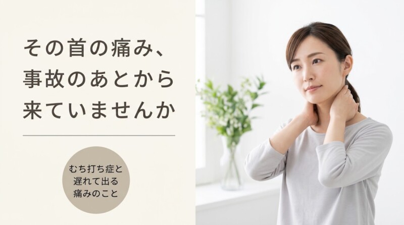 浜松市でむち打ち症の症状が後から出るのはなぜ？遅れて現れる痛みの原因とケアのポイント｜あおい鍼灸接骨院